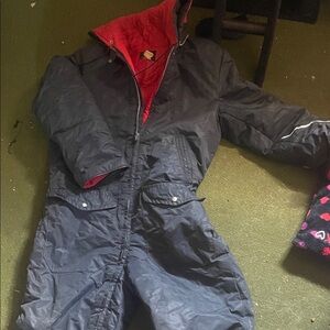Black and Red Snowsuit